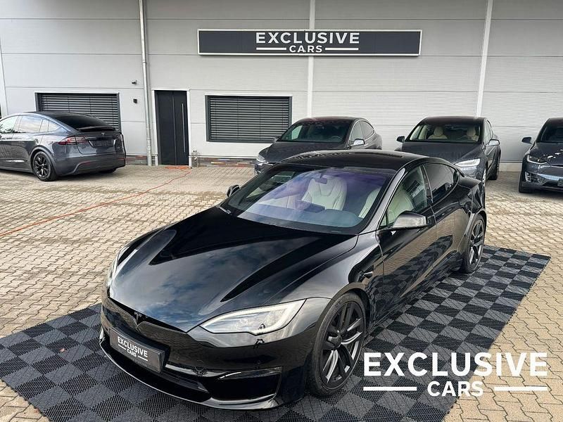 Schwarz Gebraucht 2022 Tesla Model S Plaid Kleinwagen | 75.750 € (Fairer Preis) - Bild 1/4