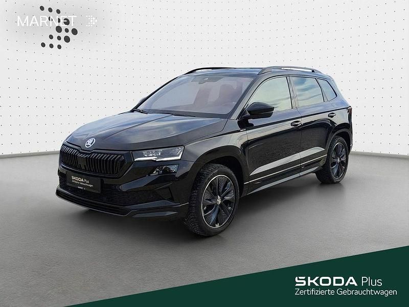 Schwarz Gebraucht 2024 Skoda Karoq SportLine SUV | 35.790 € (Fairer Preis) - Bild 1/4