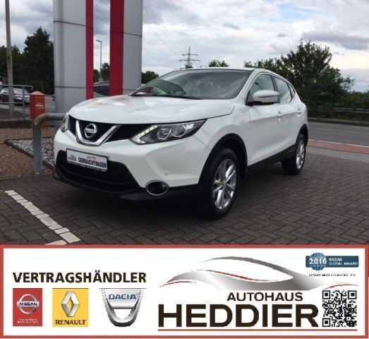 Weiß metallic Gebraucht 2017 Nissan Qashqai Acenta SUV | 19.990 € - Bild 1/4