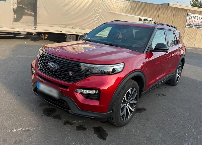 Rot Gebraucht 2022 Ford Explorer ST-Line SUV | 43.500 € (Superpreis) - Bild 1/4