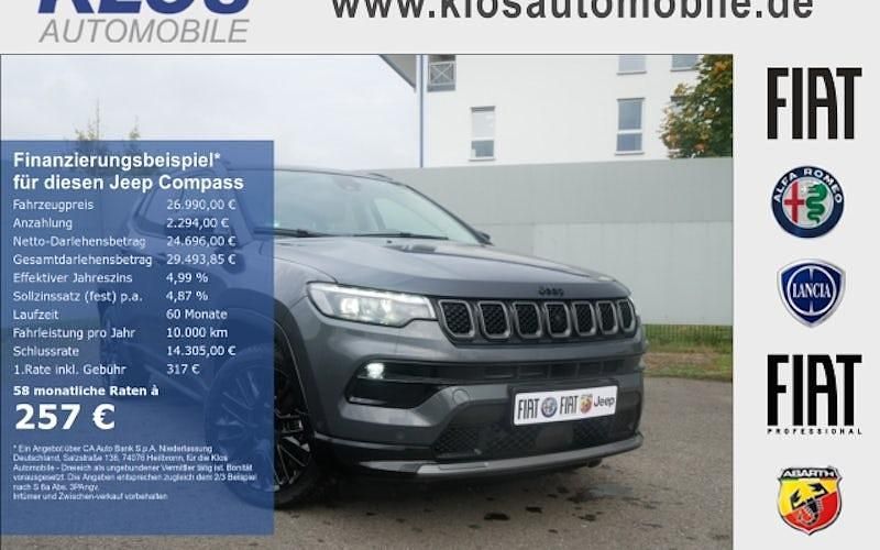 Grau Gebraucht 2024 Jeep Compass SUV | 25.990 € (Guter Preis) - Bild 1/4