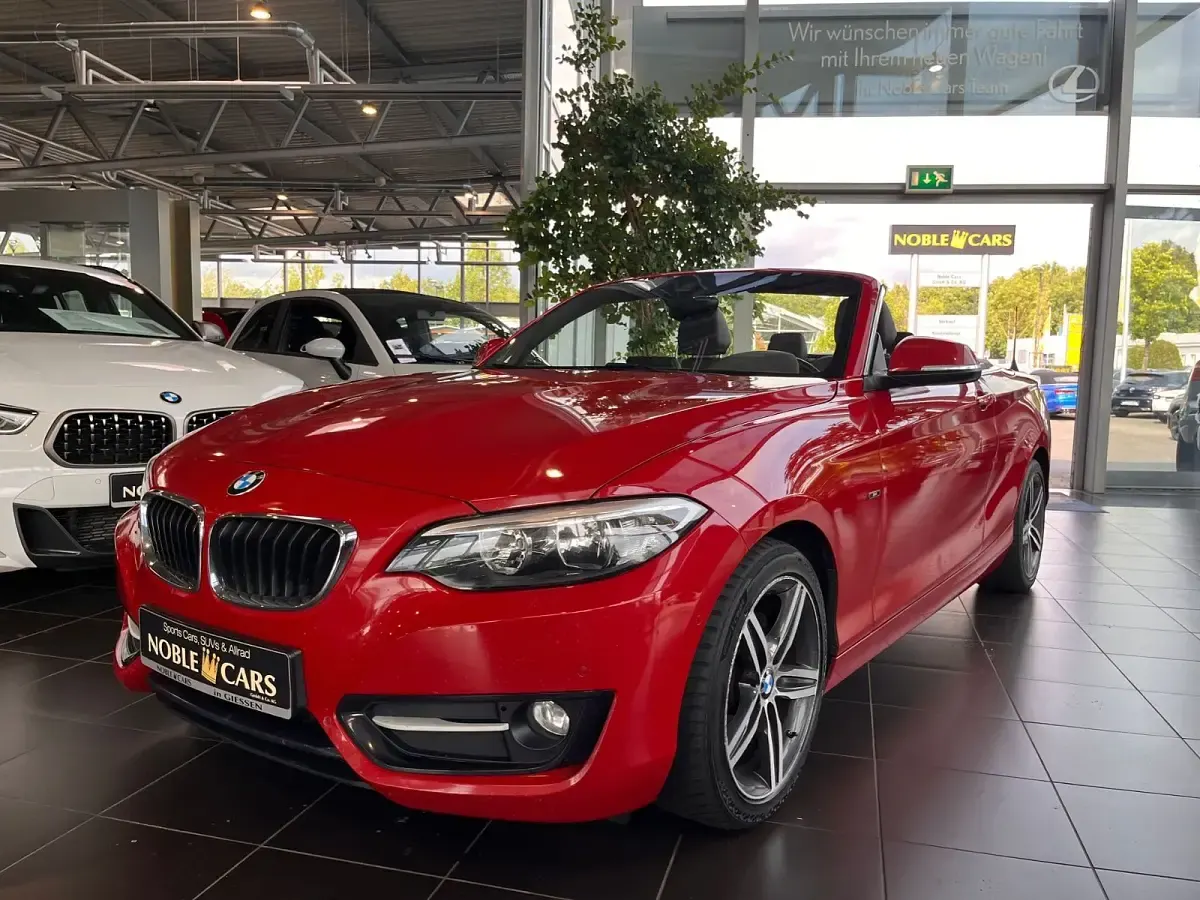Gebraucht BMW 220 Sport Line 190 PS (139 kW) 2015 Melbournerot metallic (metallic) Cabrio