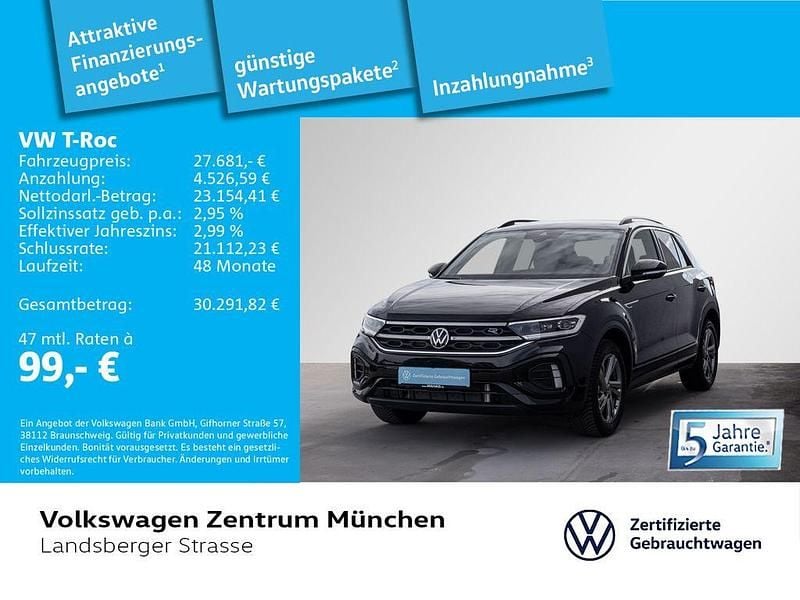 Gebraucht VW T-Roc R-line 150 PS (110 kW) 2025 Schwarz SUV