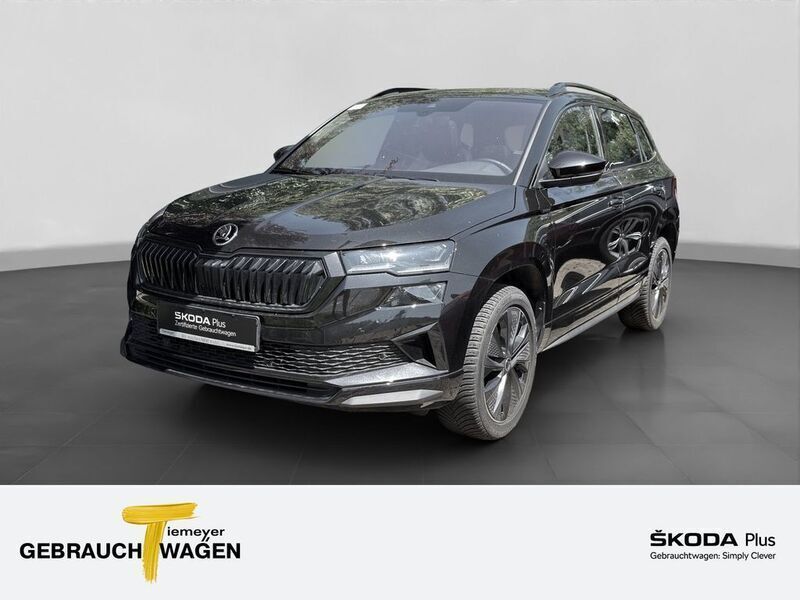 Schwarz Gebraucht 2024 Skoda Karoq SportLine SUV | 34.870 € (Etwas zu teuer) - Bild 1/4