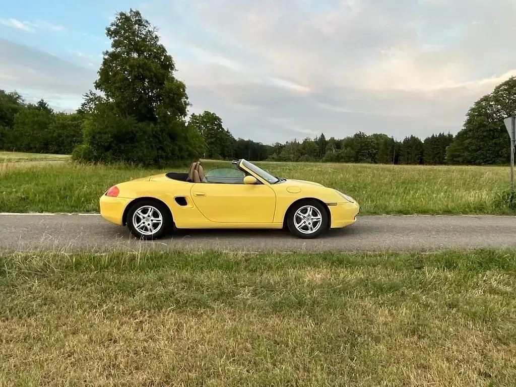 Gebraucht Porsche Boxster 204 PS (150 kW) 1998 Gelb Cabrio