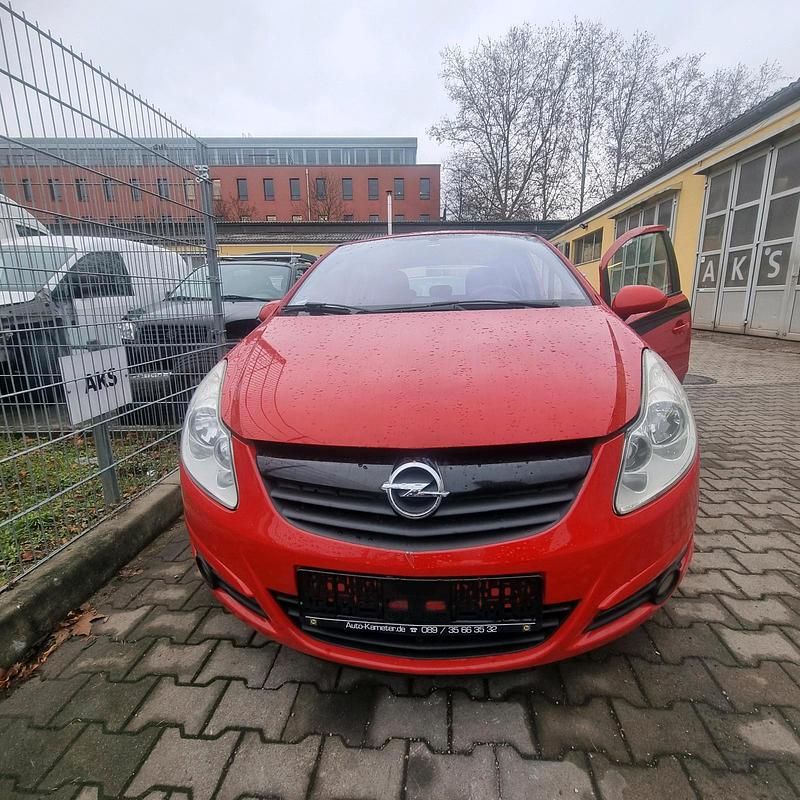 Rot Gebraucht 2007 Opel Corsa Limousine | 650 € (Superpreis) - Bild 1/4