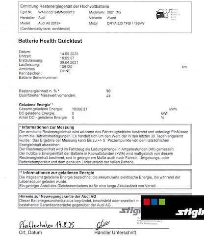 Gebraucht Audi A6 S-Line 367 PS (269 kW) 2021 Individuallackierungen audi exclusive Kombi