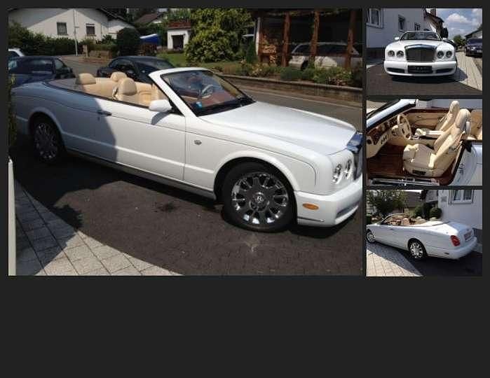 Gebraucht Bentley Azure 457 PS (336 kW) 2008 Weiß metallicbeige Cabrio