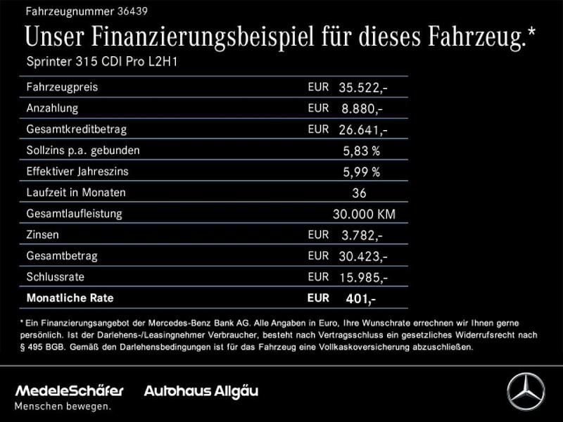 Gebraucht Mercedes Sprinter 150 PS (110 kW) 2025 Arktikweiß Van