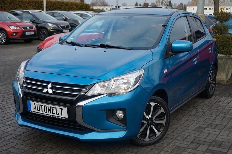 Blau Gebraucht 2021 Mitsubishi Space Star Select+ Kleinwagen | 12.500 € (Etwas zu teuer) - Bild 1/4