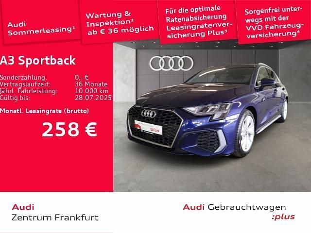 Navarrablau metallic Gebraucht 2024 Audi A3 S-Line Limousine | 29.410 € (Fairer Preis) - Bild 1/2