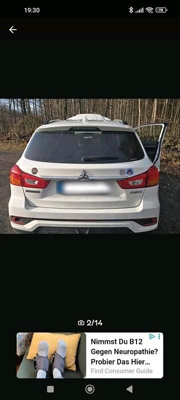 Gebraucht Mitsubishi ASX 150 PS (110 kW) 2019 Weiß SUV