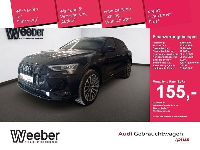 Schwarz Gebraucht 2022 Audi e-tron S-Line SUV | 32.490 € (Guter Preis) - Bild 1/4