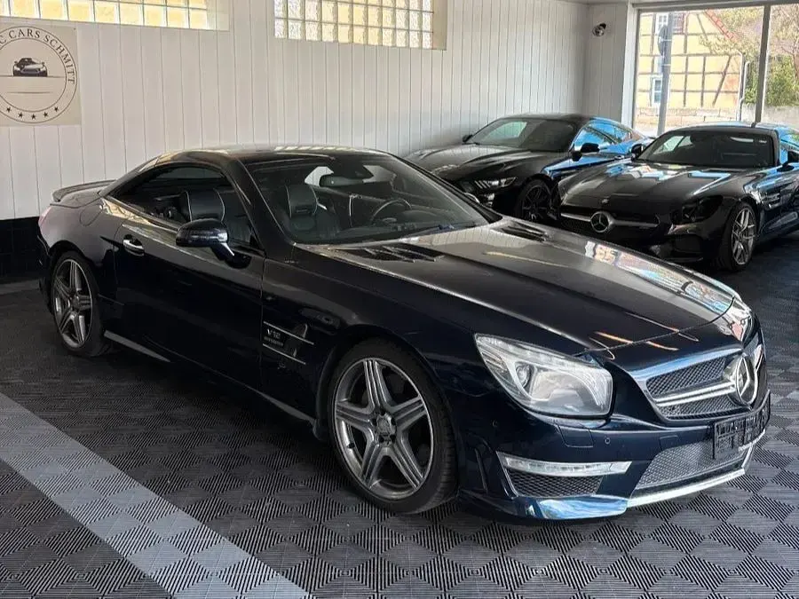 Gebraucht Mercedes SL350 AMG line 306 PS (225 kW) 2012 Blau Cabrio