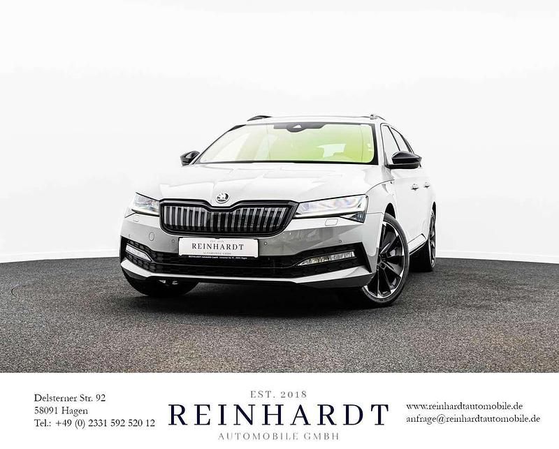 Steelgrau Gebraucht 2021 Skoda Superb SportLine Kombi | 27.985 € (Etwas zu teuer) - Bild 1/3