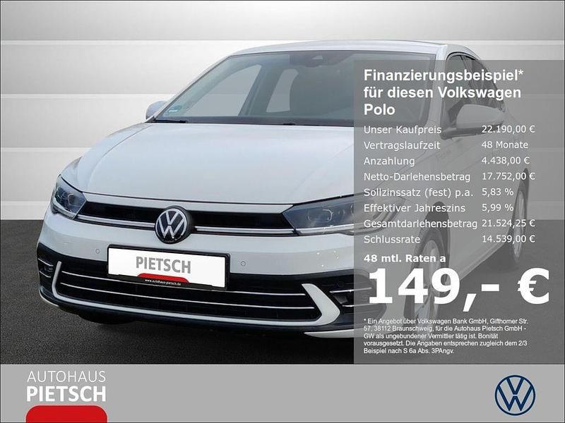 Weiss Gebraucht 2024 VW Polo Style Limousine | 22.190 € (Fairer Preis) - Bild 1/4
