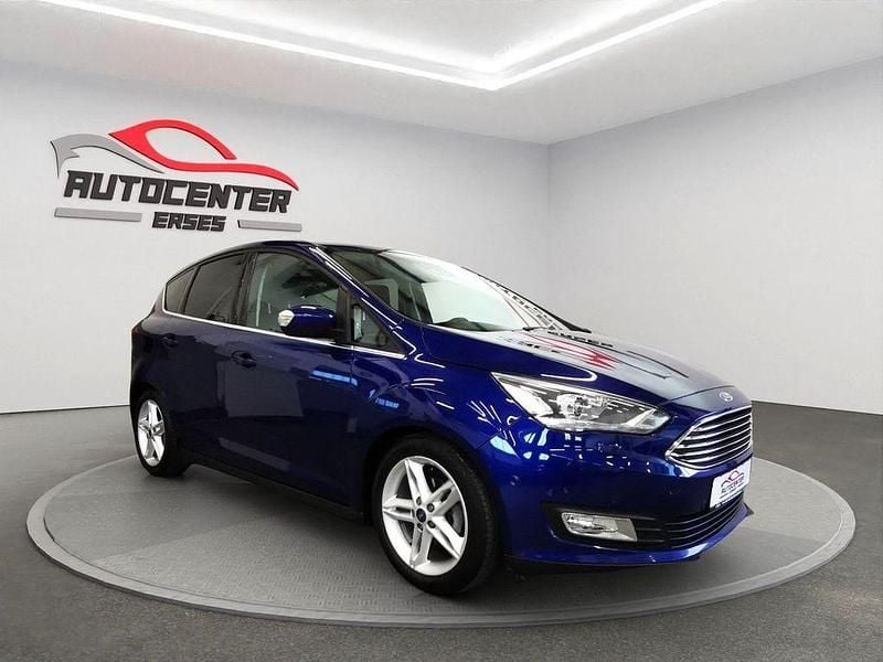 Blau Gebraucht 2018 Ford C-MAX Titanium Van / Kleinbus | 9.900 € (Guter Preis) - Bild 1/4