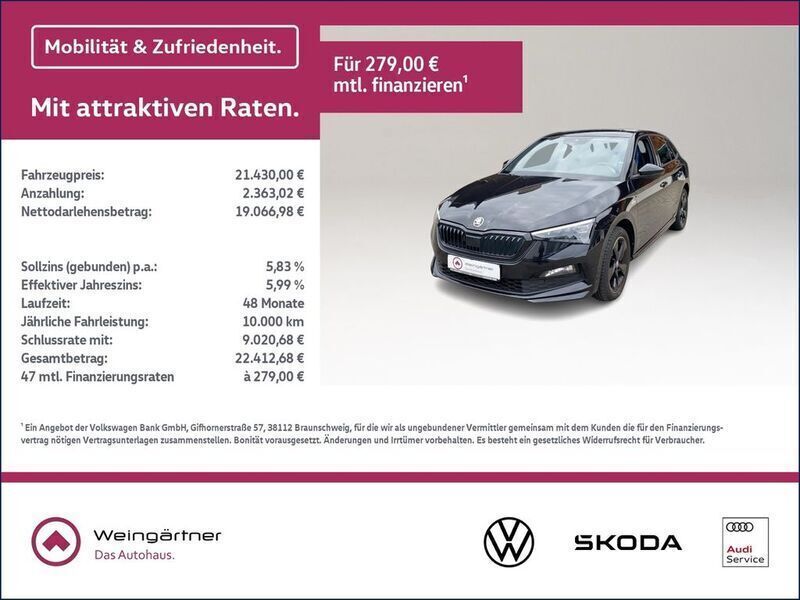 Andere farbe Gebraucht 2021 Skoda Scala Business Line Kleinwagen | 21.430 € (Fairer Preis) - Bild 1/4
