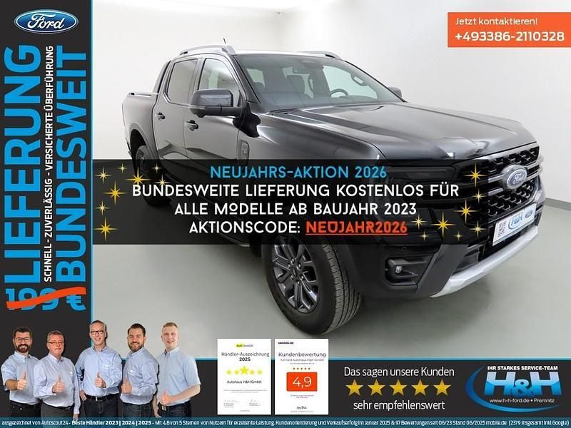 Schwarz Gebraucht 2023 Ford Ranger Wildtrack Abholung | 39.250 € (Etwas zu teuer) - Bild 1/4