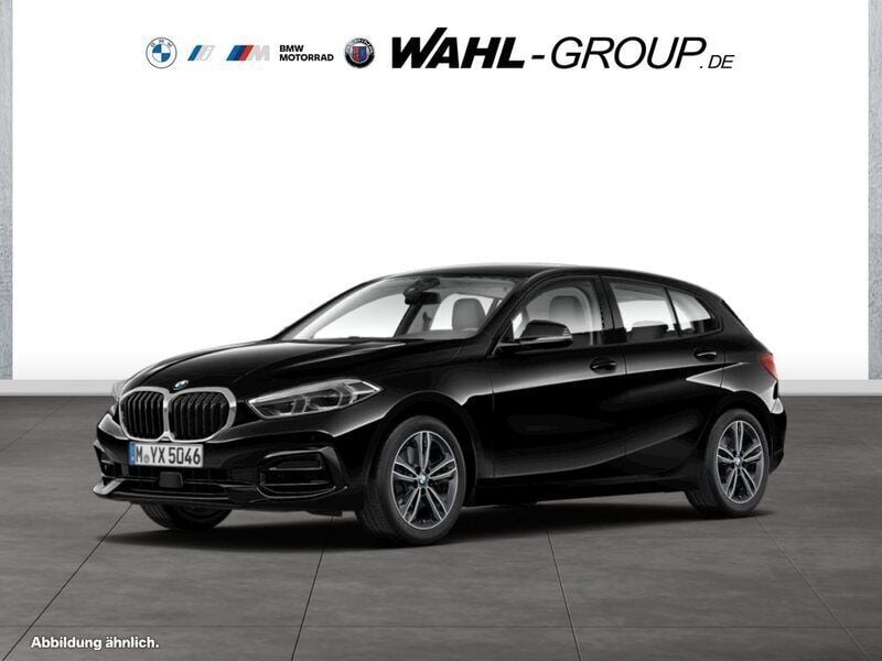 Schwarz Gebraucht 2022 BMW 118 Sport Line Kleinwagen | 22.590 € (Fairer Preis) - Bild 1/4