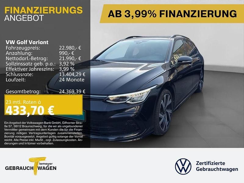 Schwarz Gebraucht 2022 VW Golf VIII R-line Kombi | 22.980 € (Guter Preis) - Bild 1/4