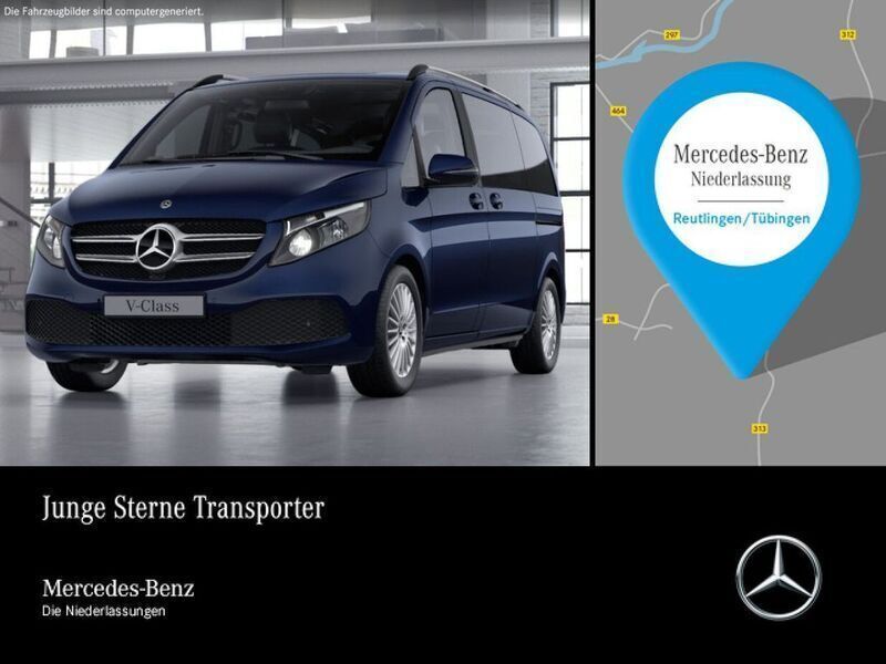 Blau Gebraucht 2022 Mercedes V220 Edition Van / Kleinbus | 40.990 € (Guter Preis) - Bild 1/4