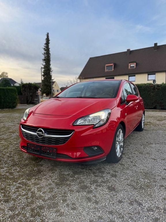 Rot Gebraucht 2015 Opel Corsa Edition Limousine | 9.990 € (Fairer Preis) - Bild 1/4
