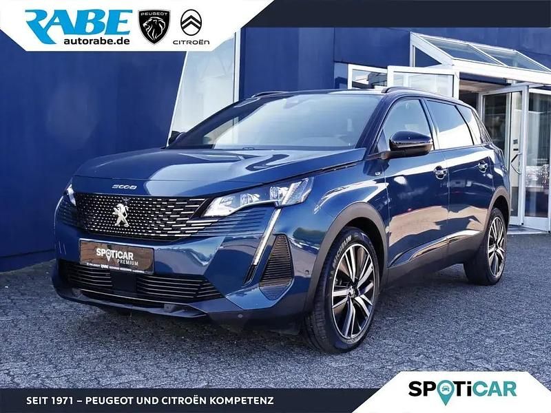 Celebes blau (metallic) Gebraucht 2023 Peugeot 5008 GTi Van / Kleinbus | 33.490 € (Teuer) - Bild 1/3