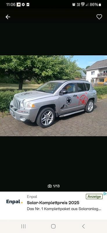 Grau Gebraucht 2007 Jeep Compass SUV | 2.900 € (Fairer Preis) - Bild 1/3