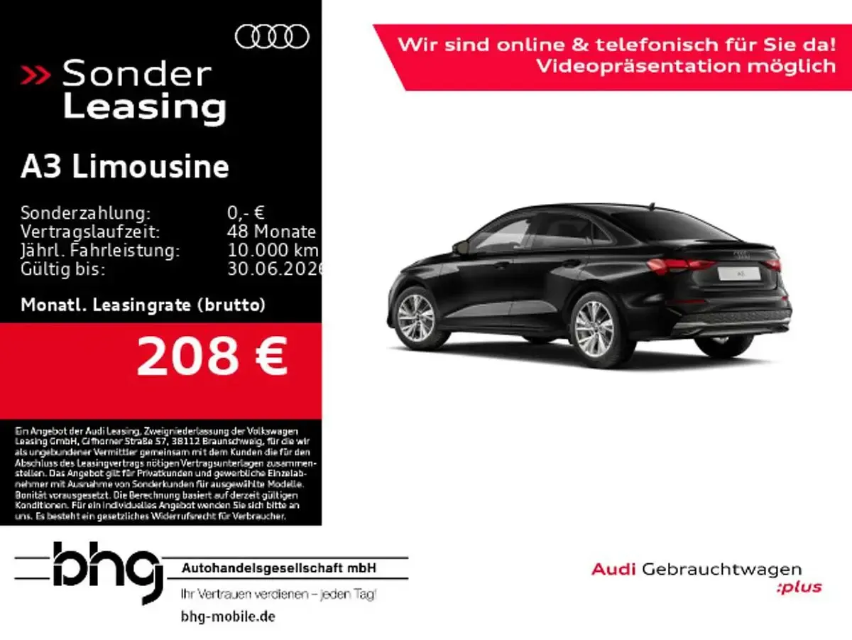 Gebraucht Audi A3 Advanced Plus 116 PS (85 kW) 2026 Limousine