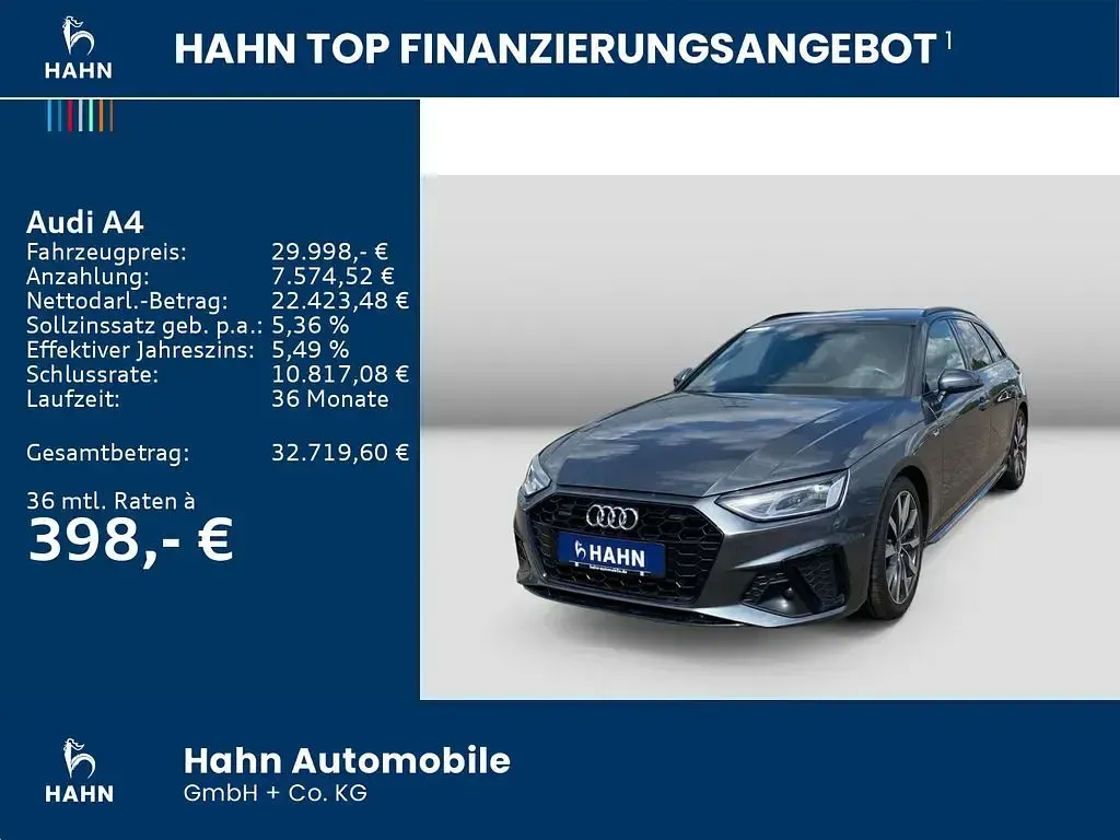 Gebraucht Audi A4 S-Line 204 PS (150 kW) 2022 Grau Kombi