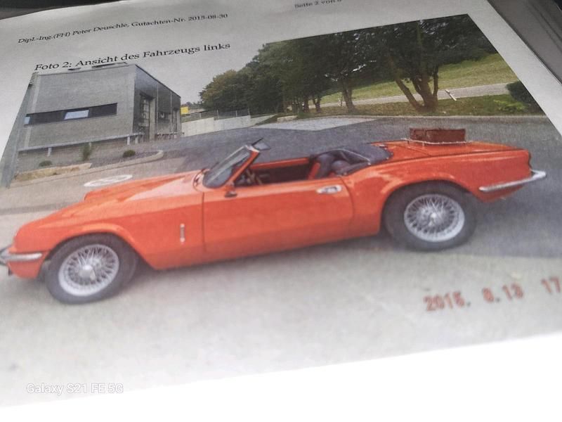 Orange Gebraucht 1979 Triumph Spitfire Cabrio | 8.000 € - Bild 1/4