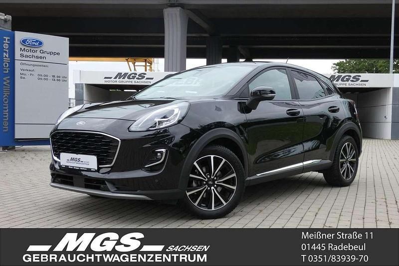 Obsidianschwarz metallic Gebraucht 2021 Ford Puma Titanium SUV | 18.450 € (Guter Preis) - Bild 1/4