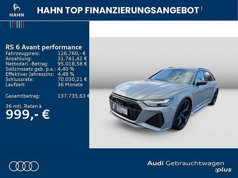 Gebraucht Audi RS6 Performance 630 PS (463 kW) 2024 Nardograu Kombi