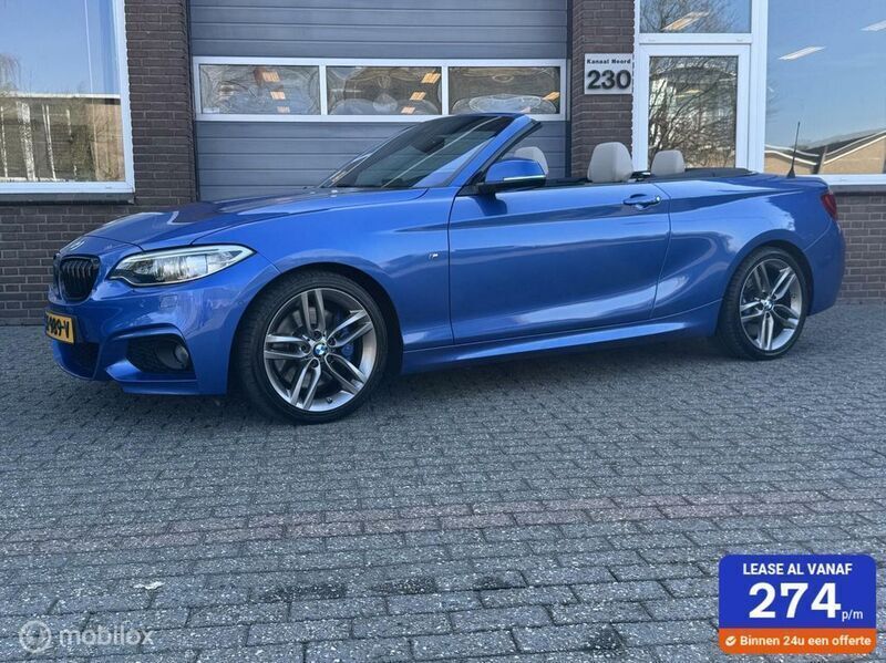 Blau Gebraucht 2017 BMW 220 M Performance Cabrio | 14.950 € (Superpreis) - Bild 1/4