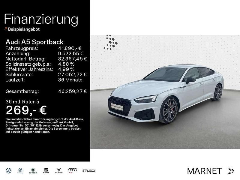 Gletscherweiß metallic Gebraucht 2022 Audi A5 Business Coupé | 41.890 € (Teuer) - Bild 1/4