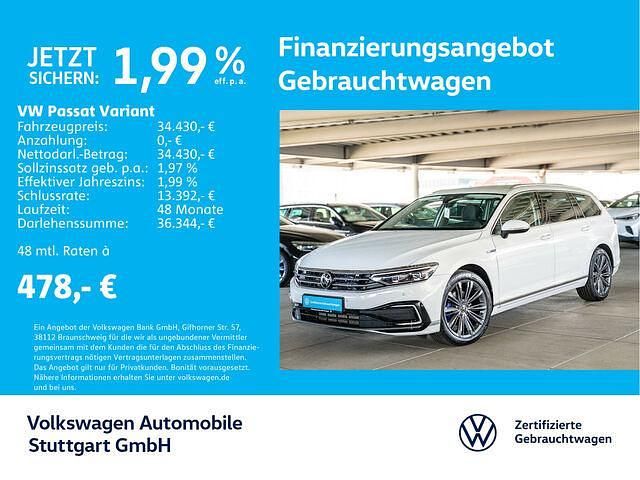 Gebraucht VW Passat GTE 218 PS (160 kW) 2023 Gletscherweiß metallic Kombi