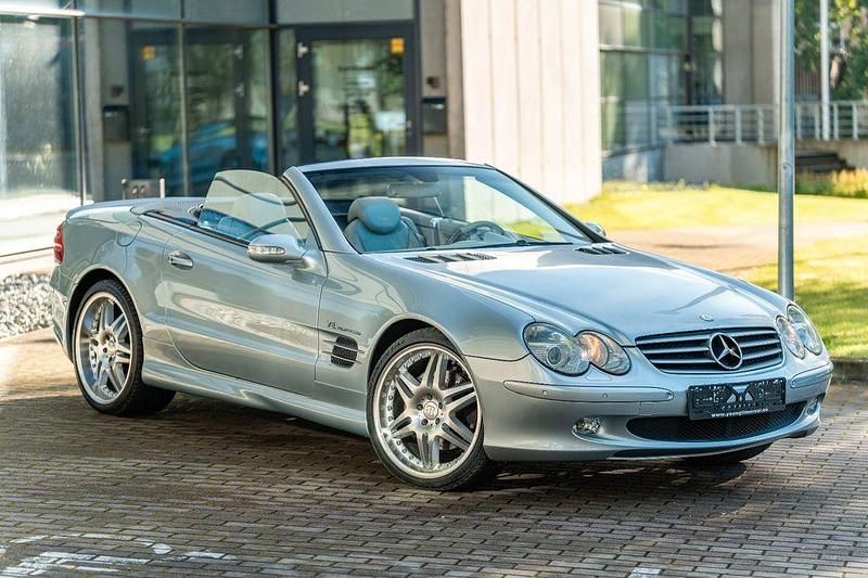 Blau Gebraucht 2003 Mercedes SL500 Cabrio | 14.400 € - Bild 1/4