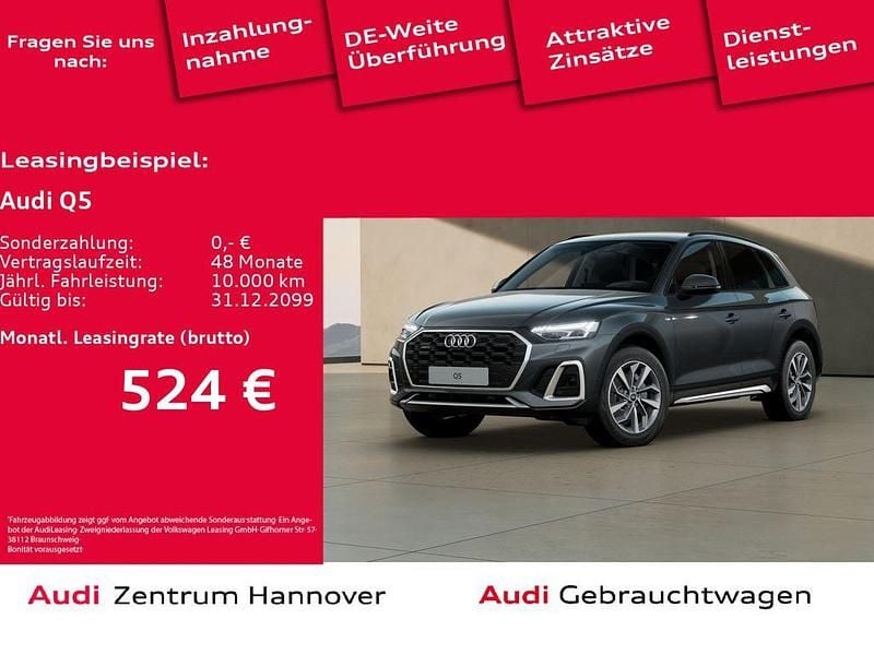 Daytonagrau perleffekt Gebraucht 2022 Audi Q5 S-Line SUV | 39.950 € (Guter Preis) - Bild 1/4