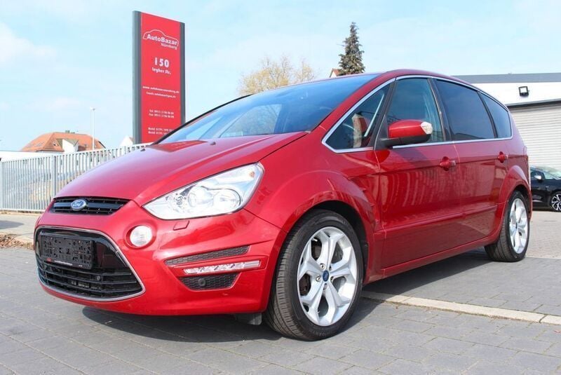 Candyrot metallic Gebraucht 2014 Ford S-MAX Titanium Van / Kleinbus | 7.999 € (Superpreis) - Bild 1/4