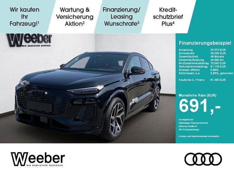 Schwarz Gebraucht 2025 Audi Q6 Sportback e-tron Performance SUV | 81.490 € - Bild 1/4