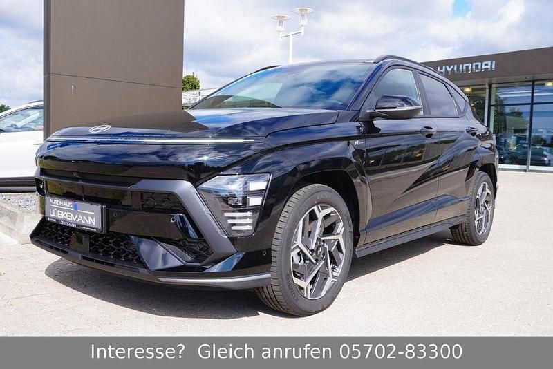 Schwarz Neu 2025 Hyundai Kona N Line SUV | 37.590 € (Teuer) - Bild 1/4