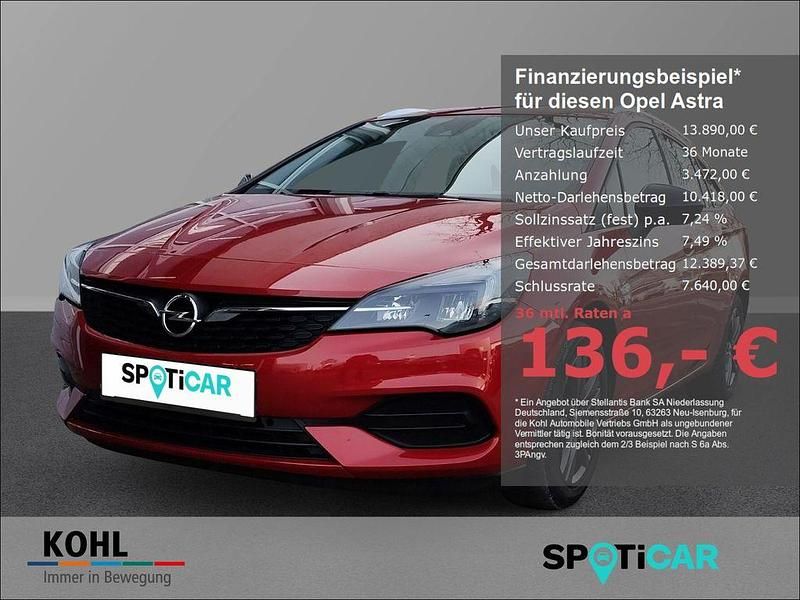 Gebraucht Opel Astra 131 PS (96 kW) 2020 Rot Kombi