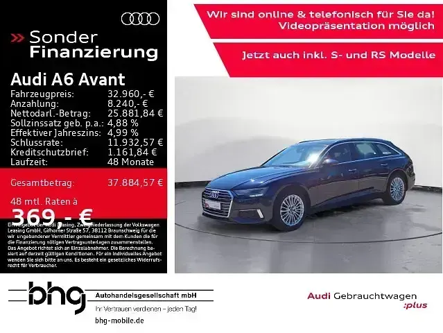 Gebraucht Audi A6 Design 204 PS (150 kW) 2022 Kombi