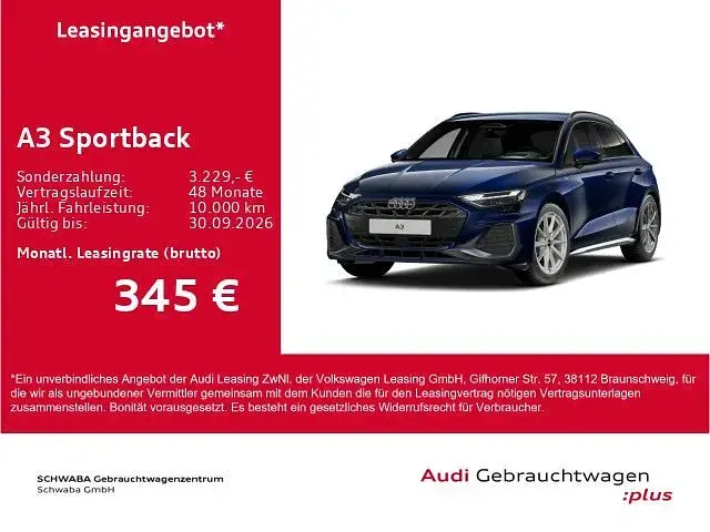 Gebraucht Audi A3 S-Line 116 PS (85 kW) 2025 Navarrablau metallic Limousine
