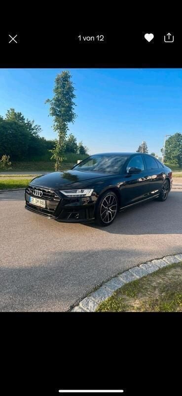 Schwarz Gebraucht 2019 Audi A8 Limousine | 49.250 € (Fairer Preis) - Bild 1/4
