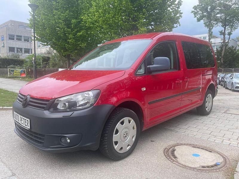 Rot Gebraucht 2012 VW Caddy Maxi Van / Kleinbus | 10.700 € (Guter Preis) - Bild 1/4