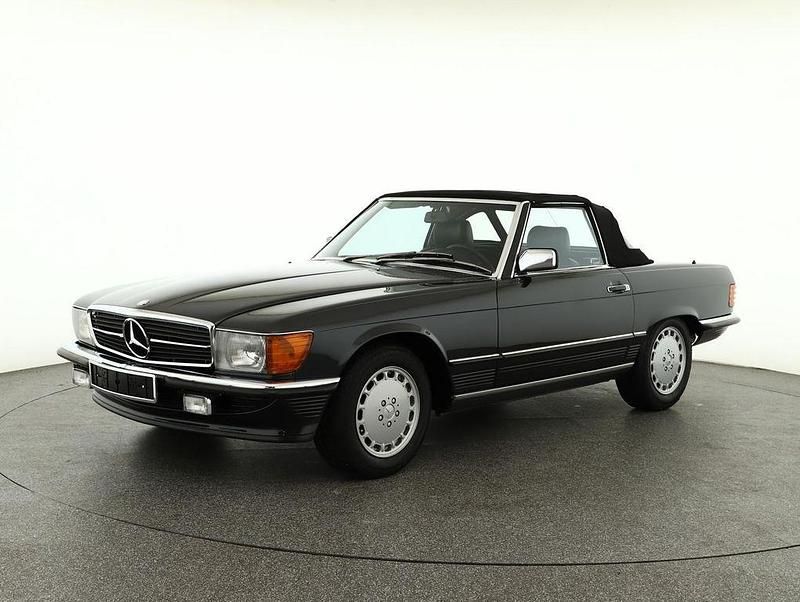 Gebraucht Mercedes SL300 188 PS (138 kW) 1986 Blau blauschwarz metallic Cabrio