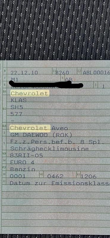 Rot Gebraucht 2010 Chevrolet Aveo Kleinwagen | 550 € - Bild 1/4