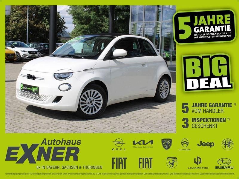 Arktis weiß Gebraucht 2023 Fiat 500e Cabrio | 20.490 € (Superpreis) - Bild 1/4